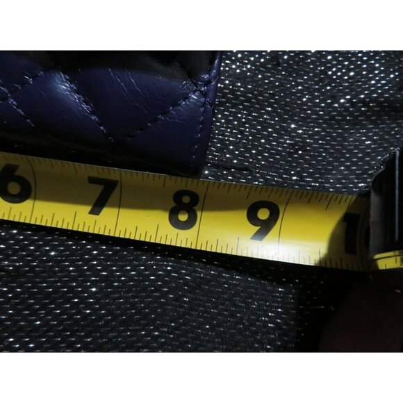 KURT GEIGER London Purple Brixton Quilted Leather Chain Wallet Crossbody Handbag - Picture 11 of 14